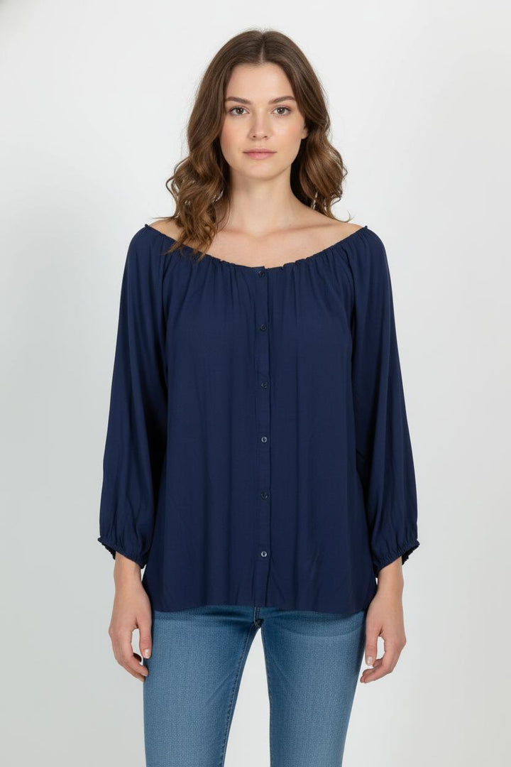 Blouse Bleue - Taille M/38 de la marque American Vintage | PARAD67784 - Vendu par Paradigme - Image 1