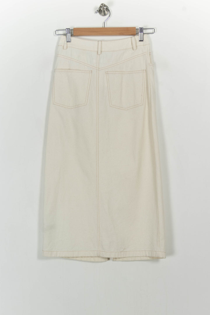 Jupe Fendue Beige - Taille XS/34 de la marque Des petits hauts | PARAD67796 - Vendu par Paradigme - Image 4