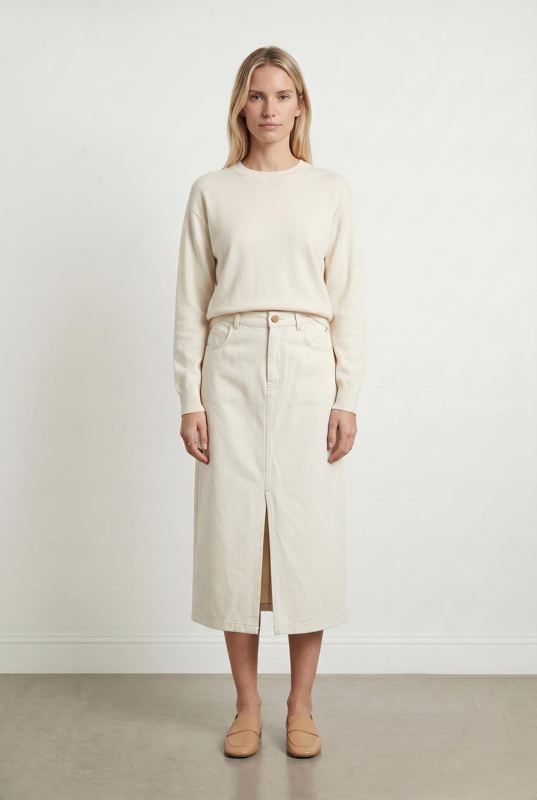 Jupe Fendue Beige - Taille XS/34 de la marque Des petits hauts | PARAD67796 - Vendu par Paradigme - Image 1