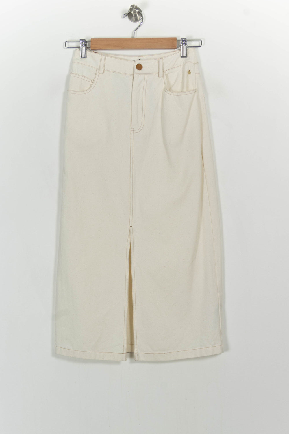 Jupe Fendue Beige - Taille XS/34 de la marque Des petits hauts | PARAD67796 - Vendu par Paradigme - Image 2