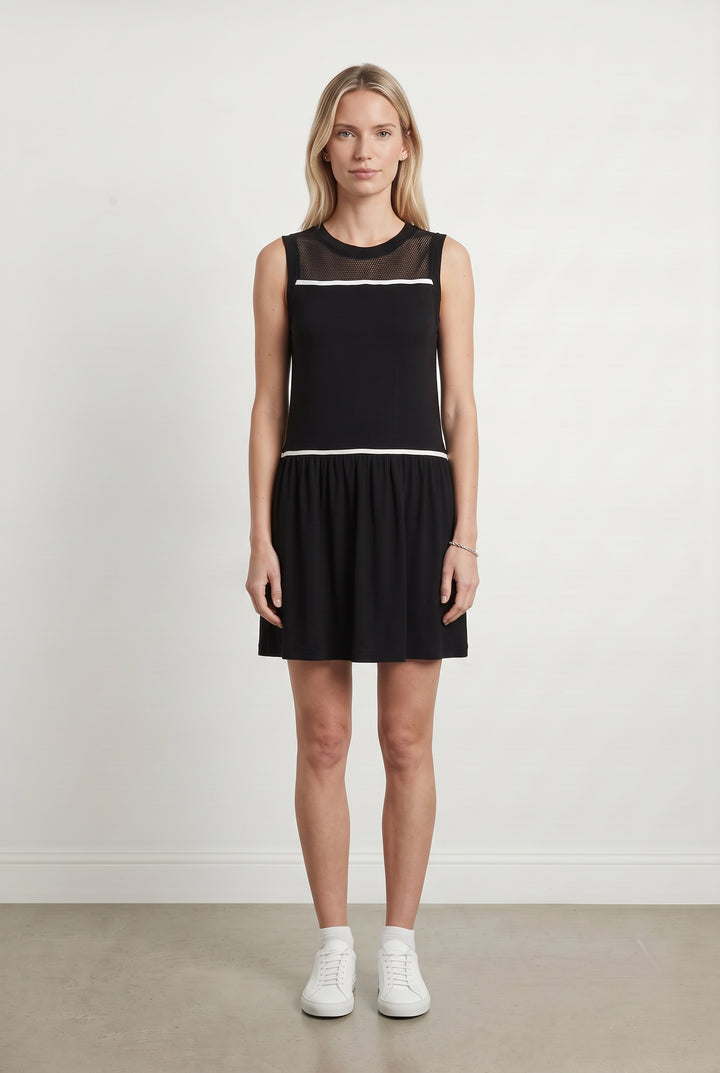 Robe Courte Noire et Blanche - Taille S/36 de la marque Comptoir des Cotonniers | PARAD67811 - Vendu par Paradigme - Image 1