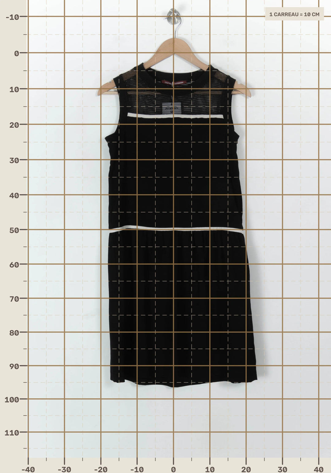 Robe Courte Noire et Blanche - Taille S/36 de la marque Comptoir des Cotonniers | PARAD67811 - Vendu par Paradigme - Image 4