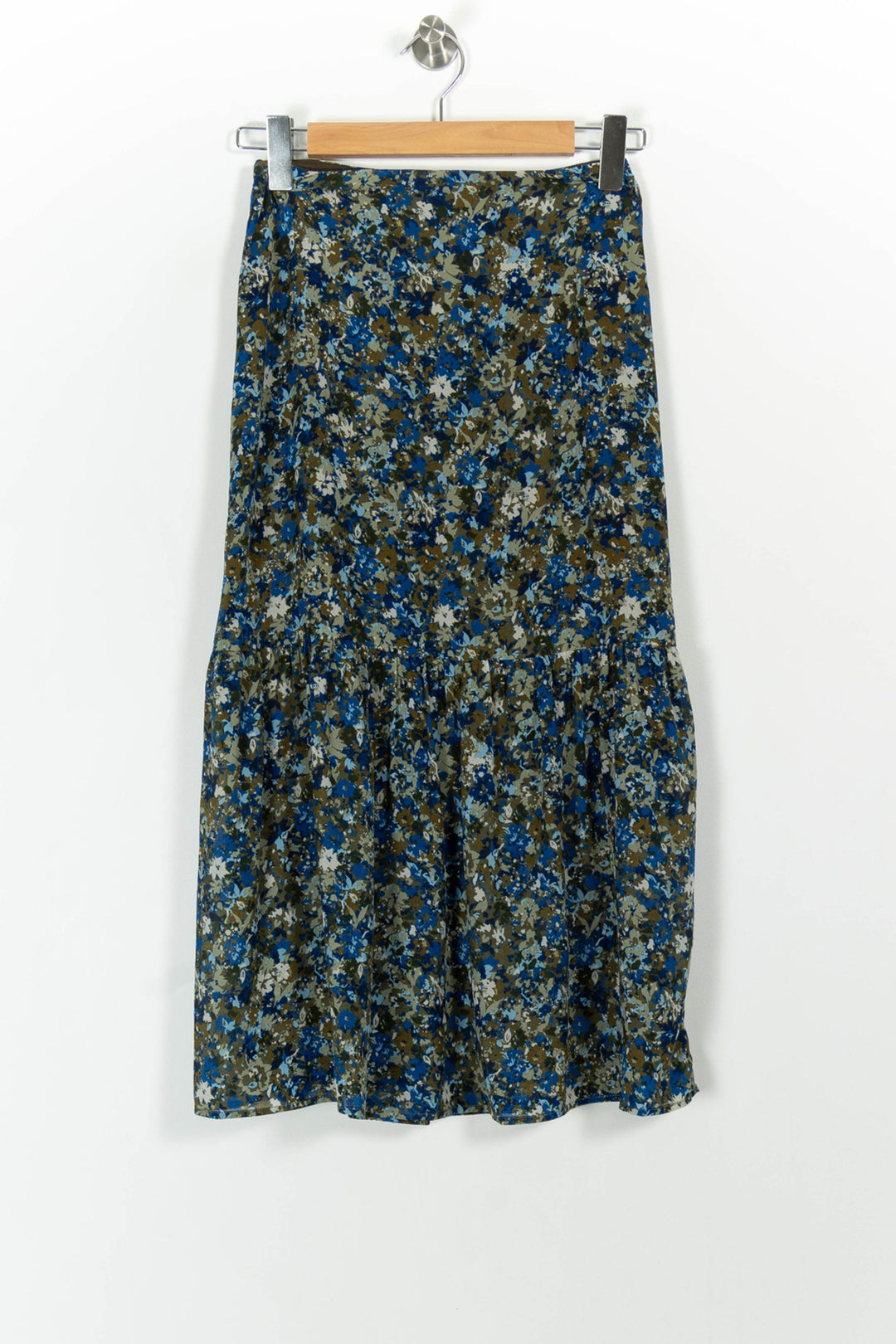 Jupe Midi Bleue et Kaki - Taille XS/34 de la marque Des petits hauts | PARAD67815 - Vendu par Paradigme - Image 4