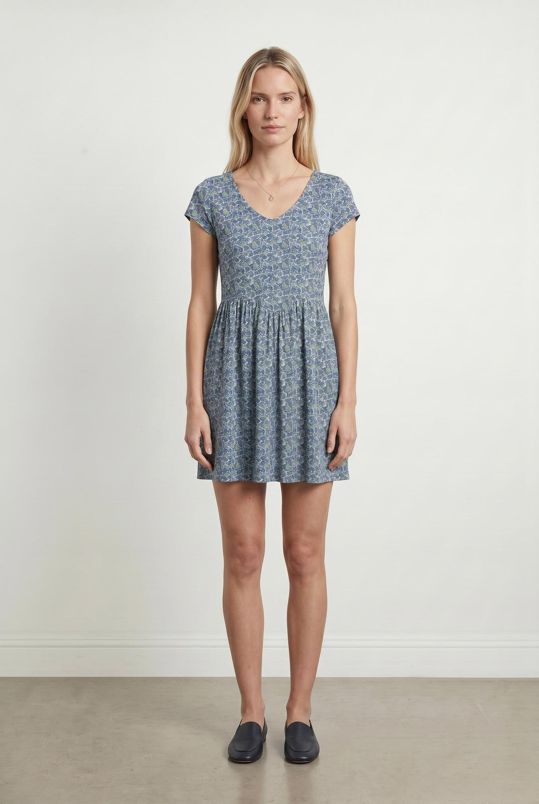 Robe Fleurie Bleue - Taille XS/34 de la marque I.Code | PARAD67816 - Vendu par Paradigme - Image 1