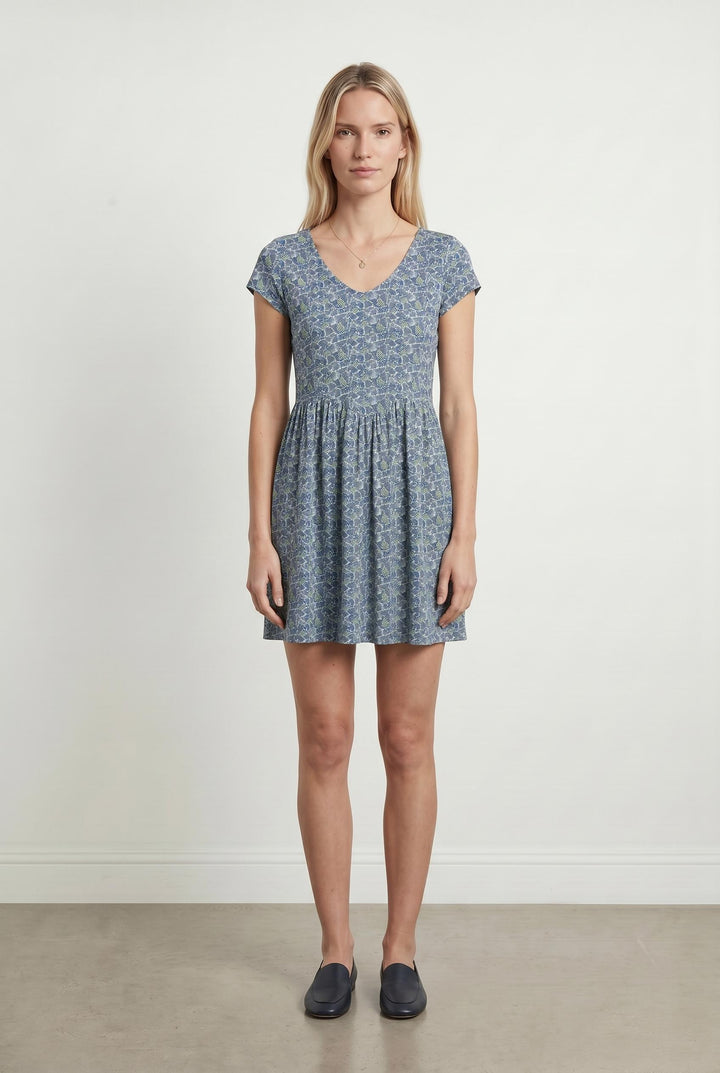 Robe Fleurie Bleue - Taille XS/34 de la marque I.Code | PARAD67816 - Vendu par Paradigme - Image 1