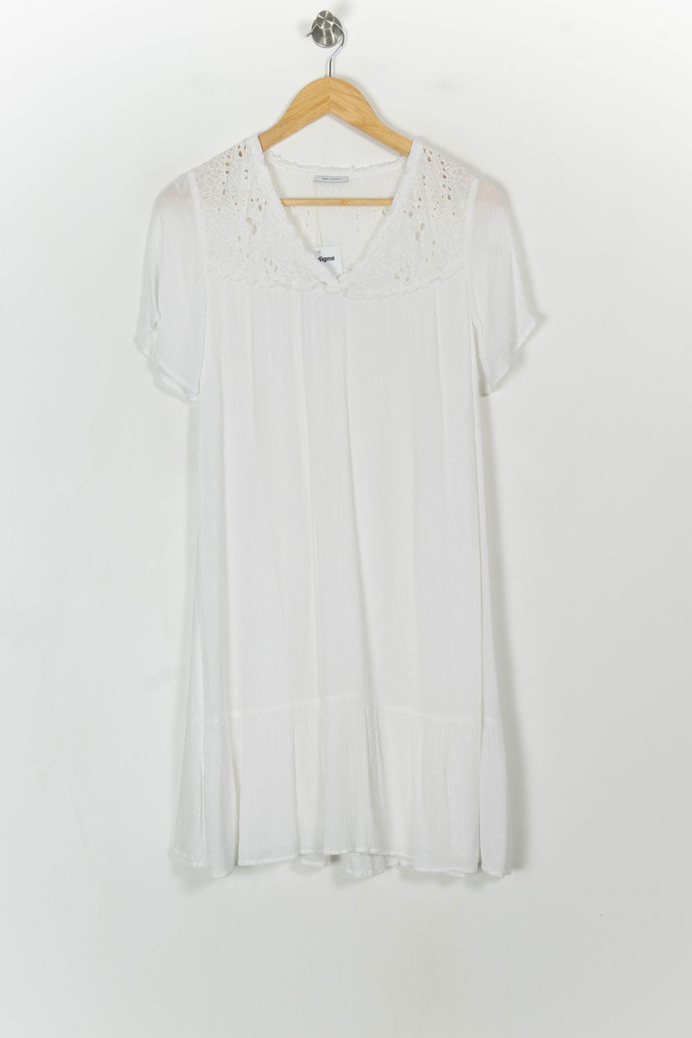 Robe Courte Blanche - Taille XS/34 de la marque IKKS | PARAD67817 - Vendu par Paradigme - Image 2