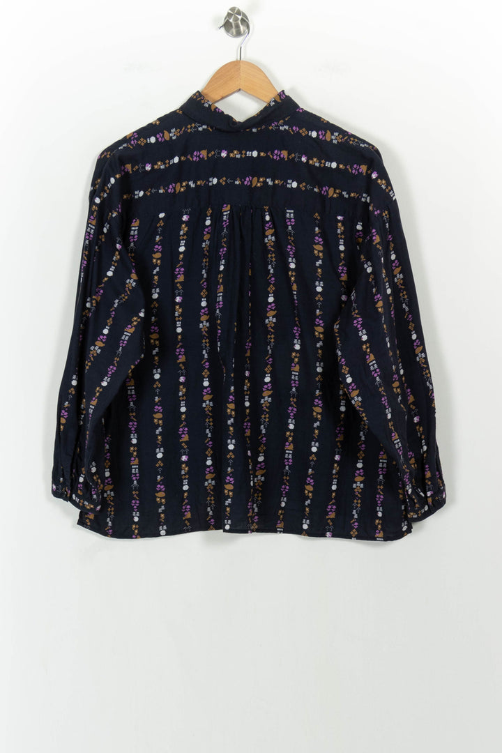Chemise Bleu et Marron - Taille XS/34 de la marque Des petits hauts | PARAD67818 - Vendu par Paradigme - Image 4