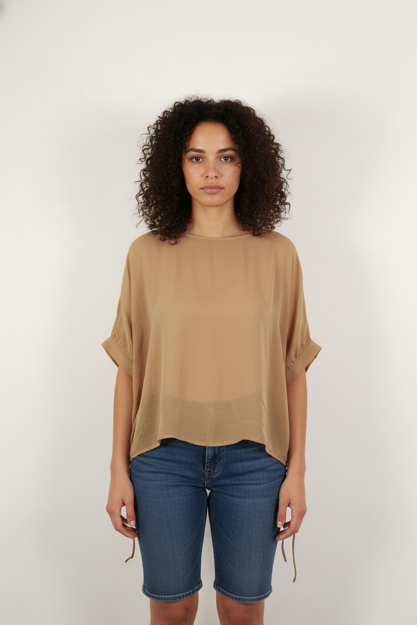 Blouse Oversize Beige - Taille M/38