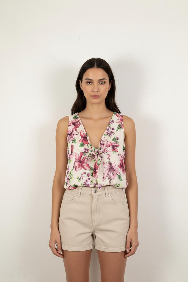 Débardeur Rose et Blanc - Taille M/38