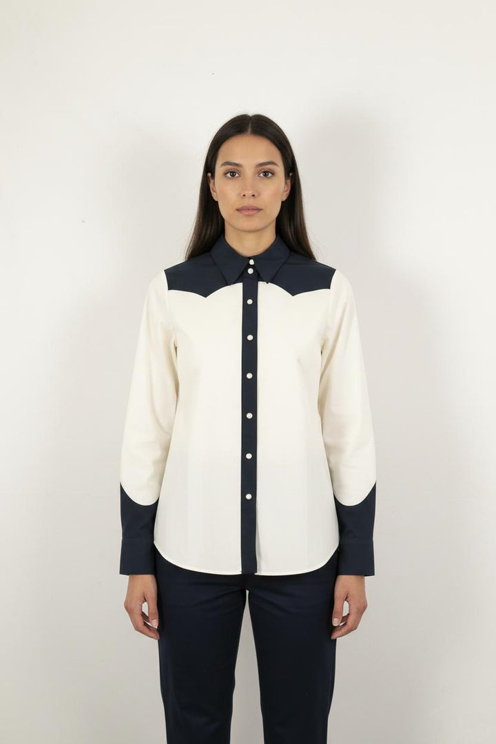Chemise Blanche et Noire - Taille S/36