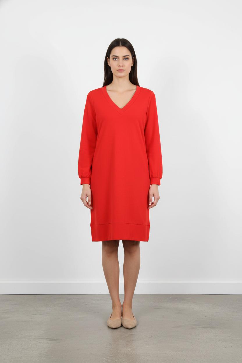 Robe Droite Rouge - Taille XS/34