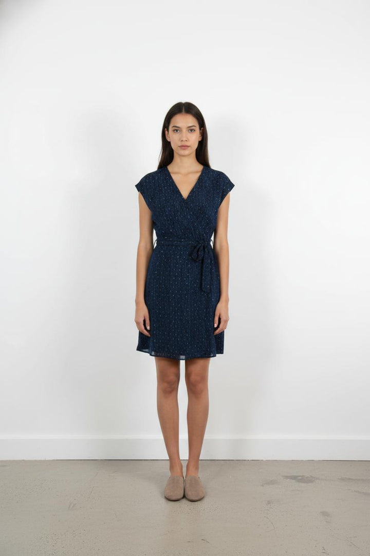 Robe Portefeuille Bleue - Taille XS/34
