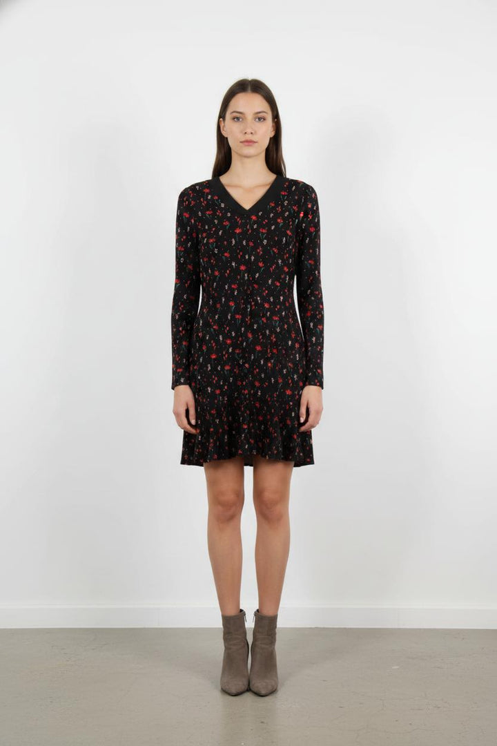 Robe Courte Noire et Rouge - Taille XS/34