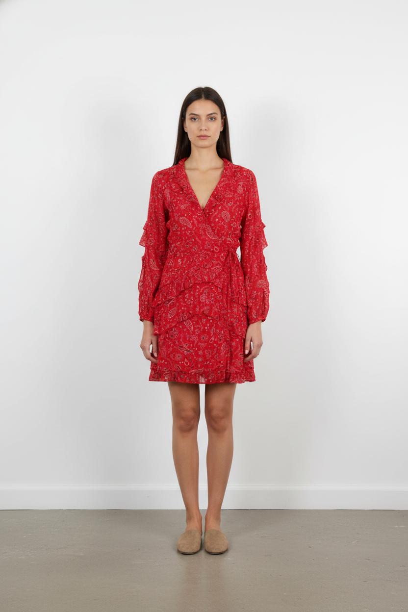 Robe Portefeuille Rouge - Taille M/38