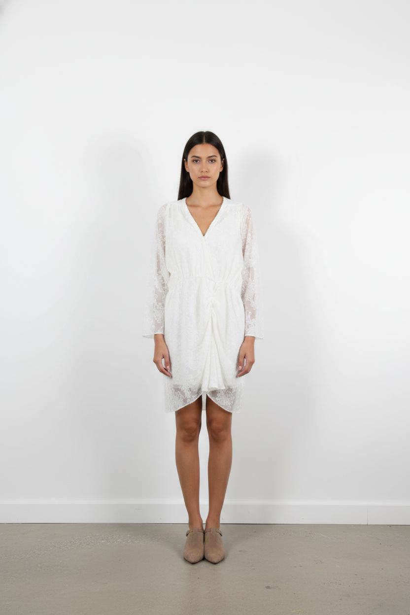 Robe Drapée Blanche - Taille M/38
