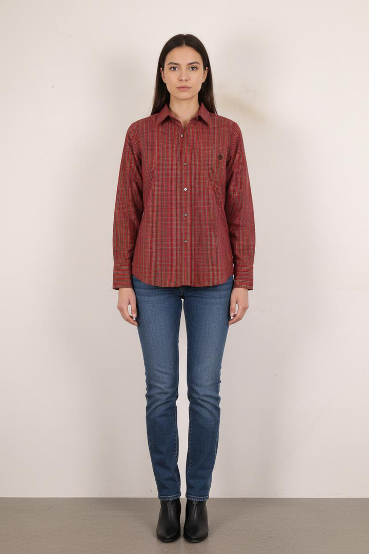 Chemise à Carreaux Rouge et Noir - Taille S/36