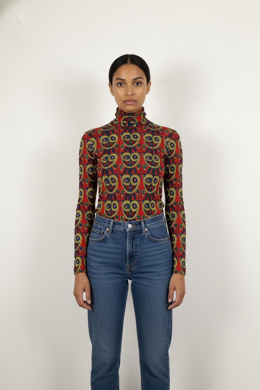 Sous-pull Rouge et Jaune - Taille S/36