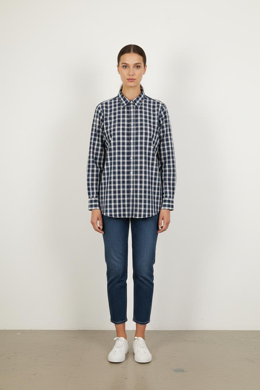 Chemise à Carreaux Bleue et Blanche - Taille XXL/44