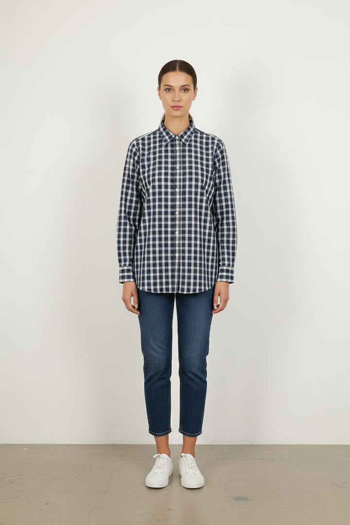 Chemise à Carreaux Bleue et Blanche - Taille XXL/44