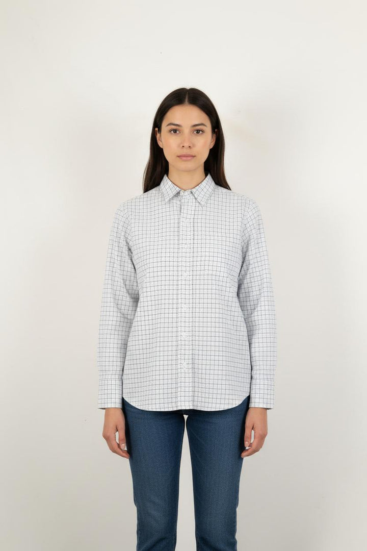Chemise Blanche et Bleue - Taille S/36