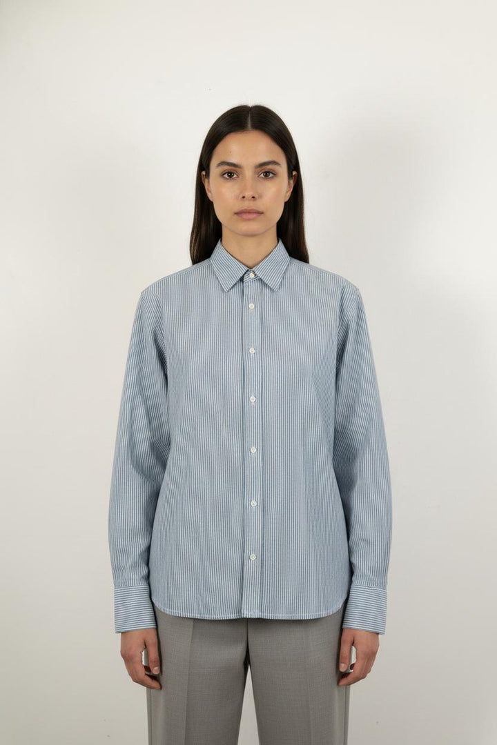 Chemise Rayée Bleue et Blanche - Taille S/36