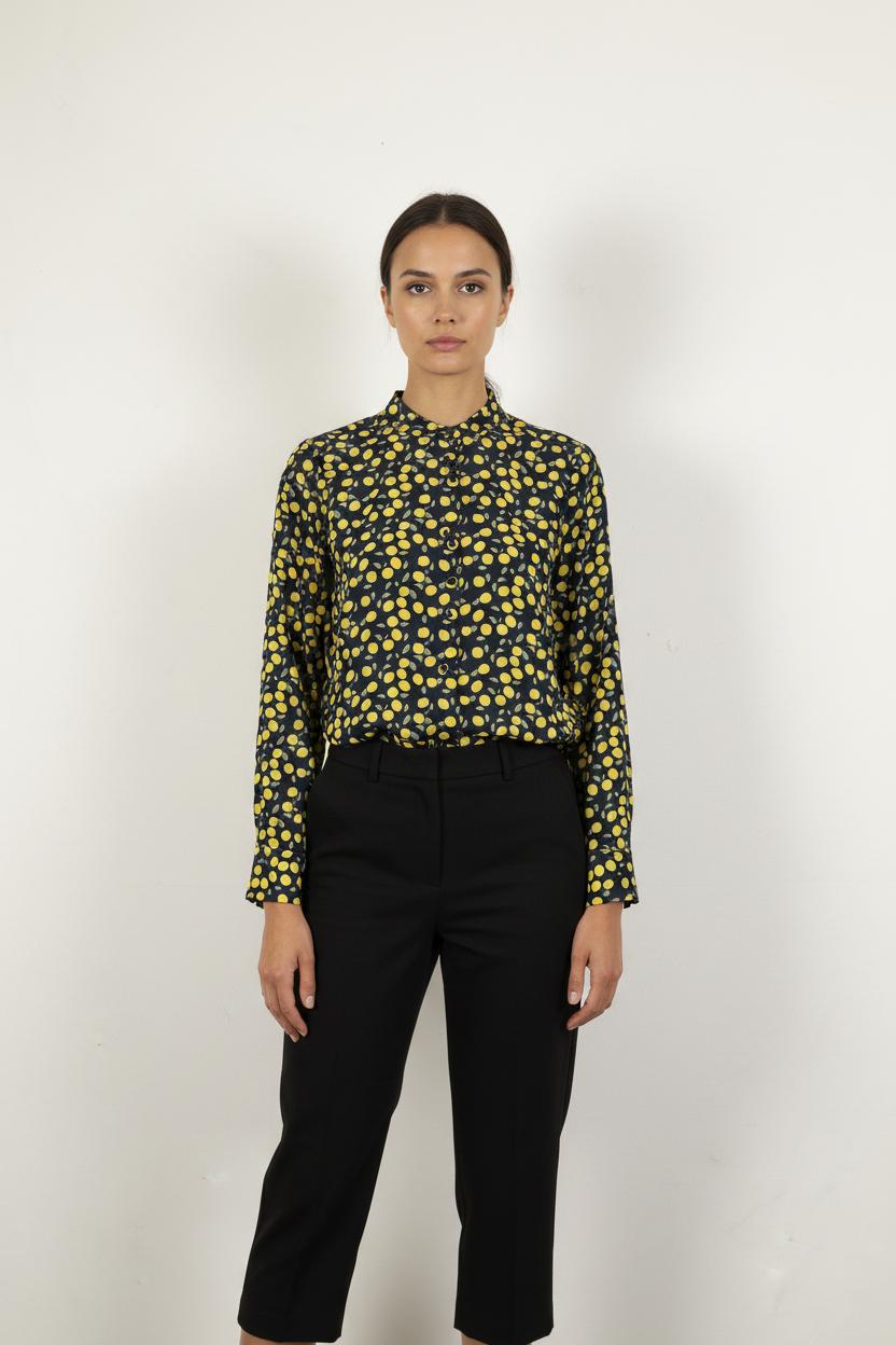 Chemise Bleu et Jaune - Taille S/36