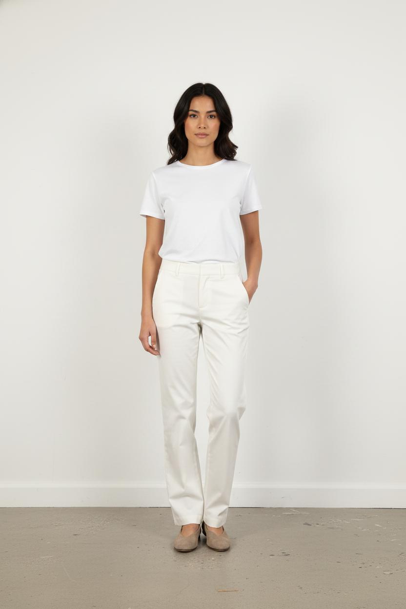 Pantalon Droit Blanc - Taille M/38