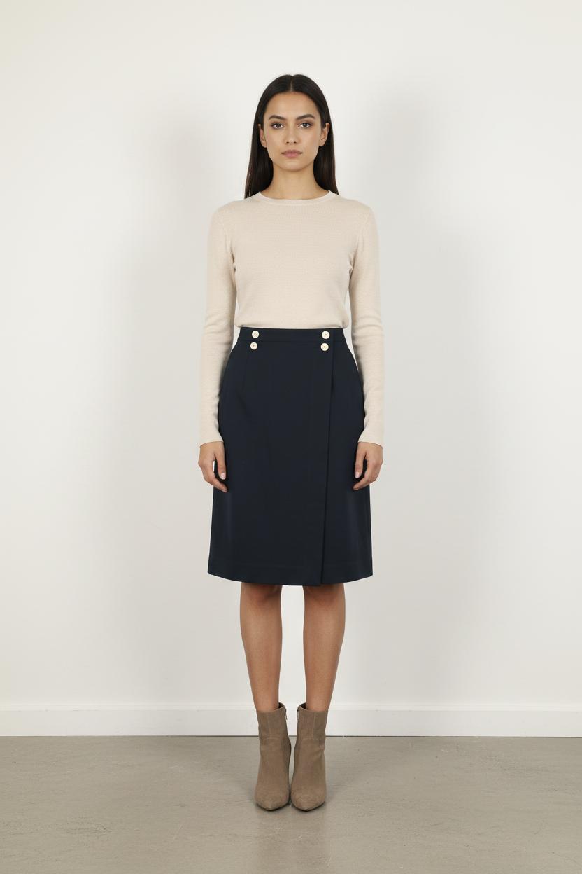 Jupe Droite Bleue - Taille S/36