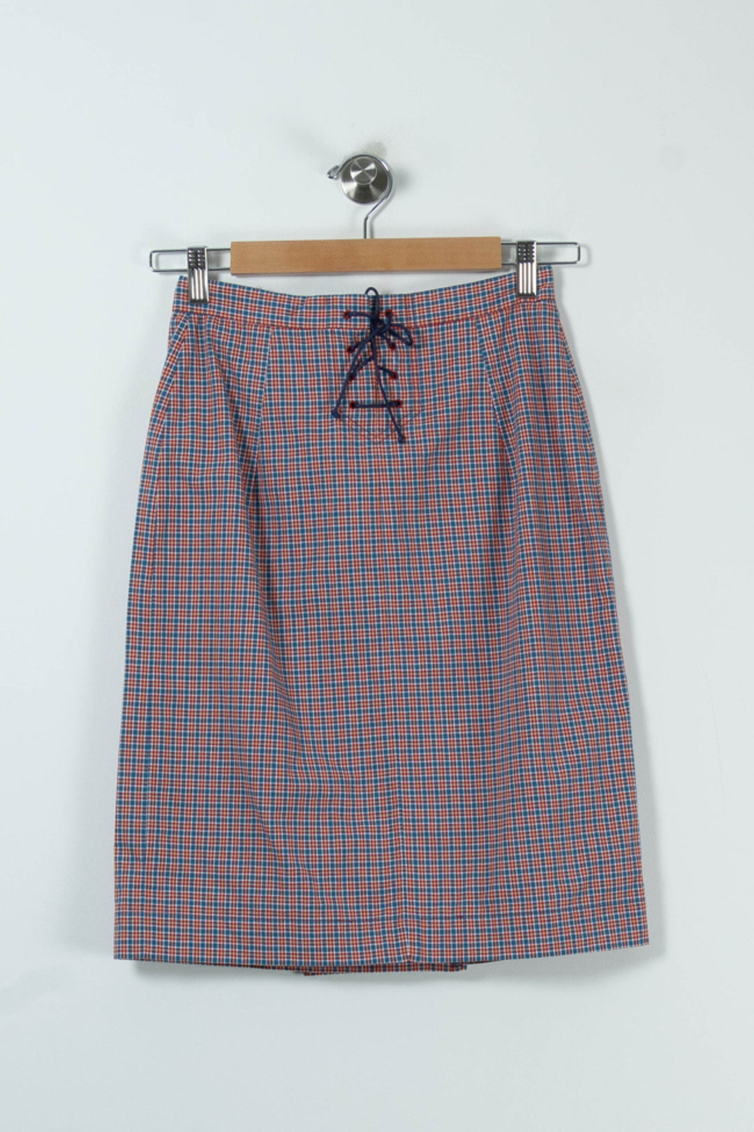 Jupe Midi Bleu et Rouge - Taille S/36 de la marque Ines de la Fressange Paris | PARAD67936 - Vendu par Paradigme - Image 4