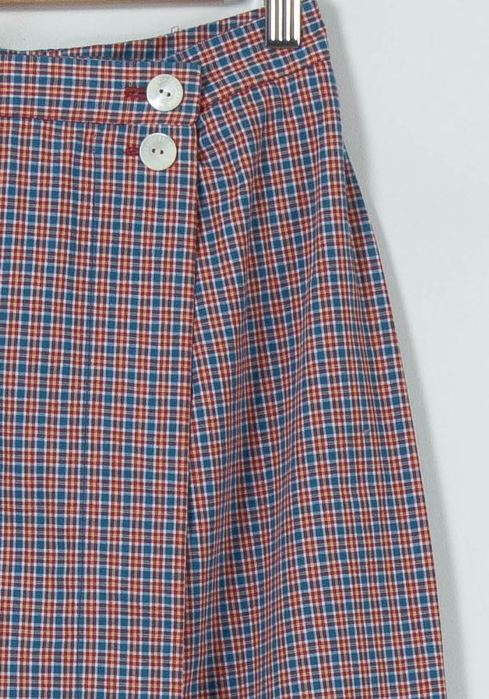 Jupe Midi Bleu et Rouge - Taille S/36 de la marque Ines de la Fressange Paris | PARAD67936 - Vendu par Paradigme - Image 3