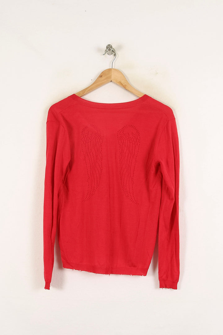 Pull Rouge - Taille S/36 de la marque Bérénice | PARAD67943 - Vendu par Paradigme - Image 4