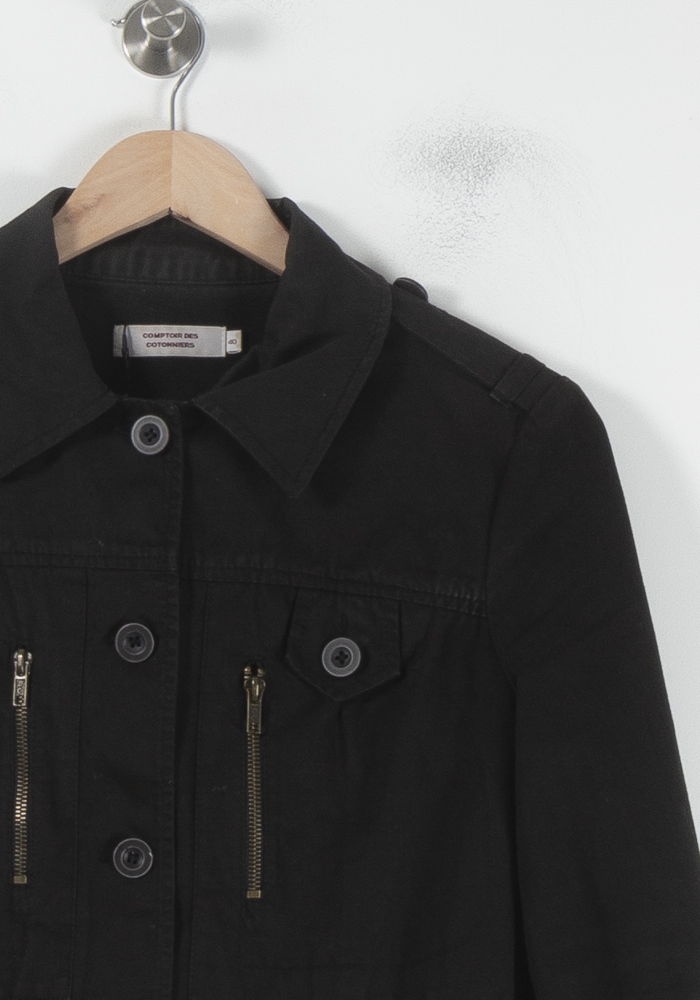 Veste Noire - Taille L/40 de la marque Comptoir des Cotonniers | PARAD68036 - Vendu par Paradigme - Image 3