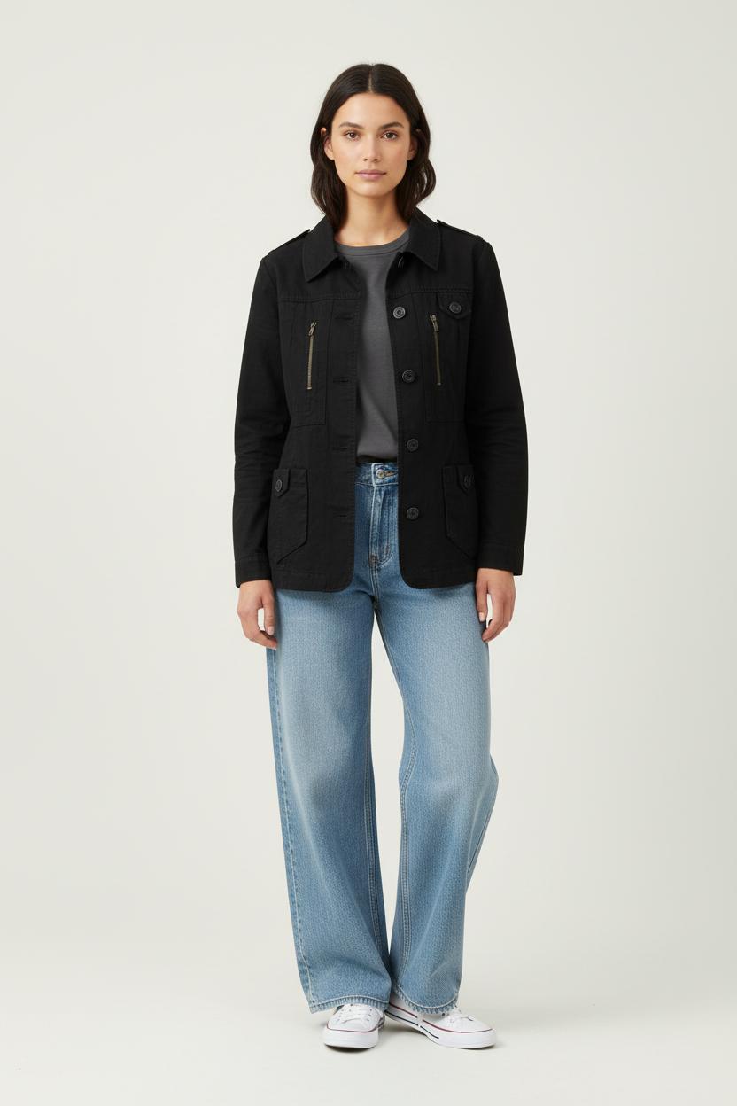 Veste Noire - Taille L/40 de la marque Comptoir des Cotonniers | PARAD68036 - Vendu par Paradigme - Image 1