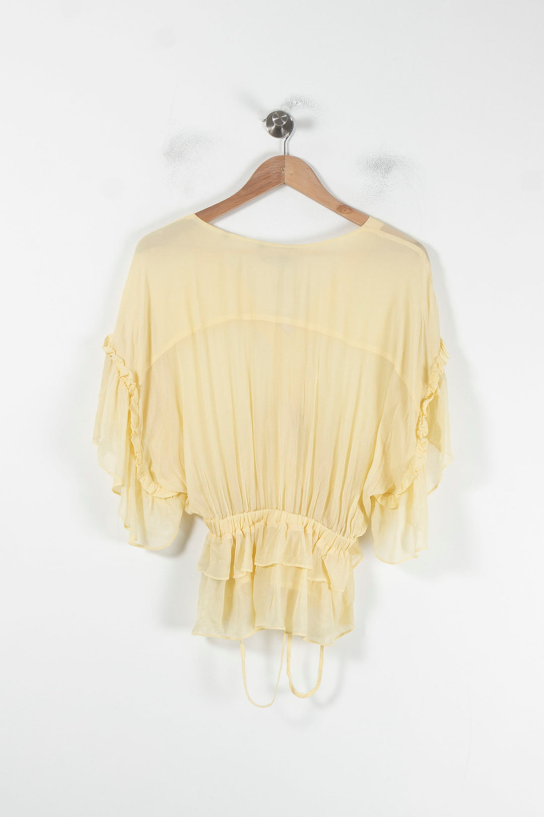 Blouse Jaune - Taille M/38 de la marque The Kooples | PARAD68112 - Vendu par Paradigme - Image 4