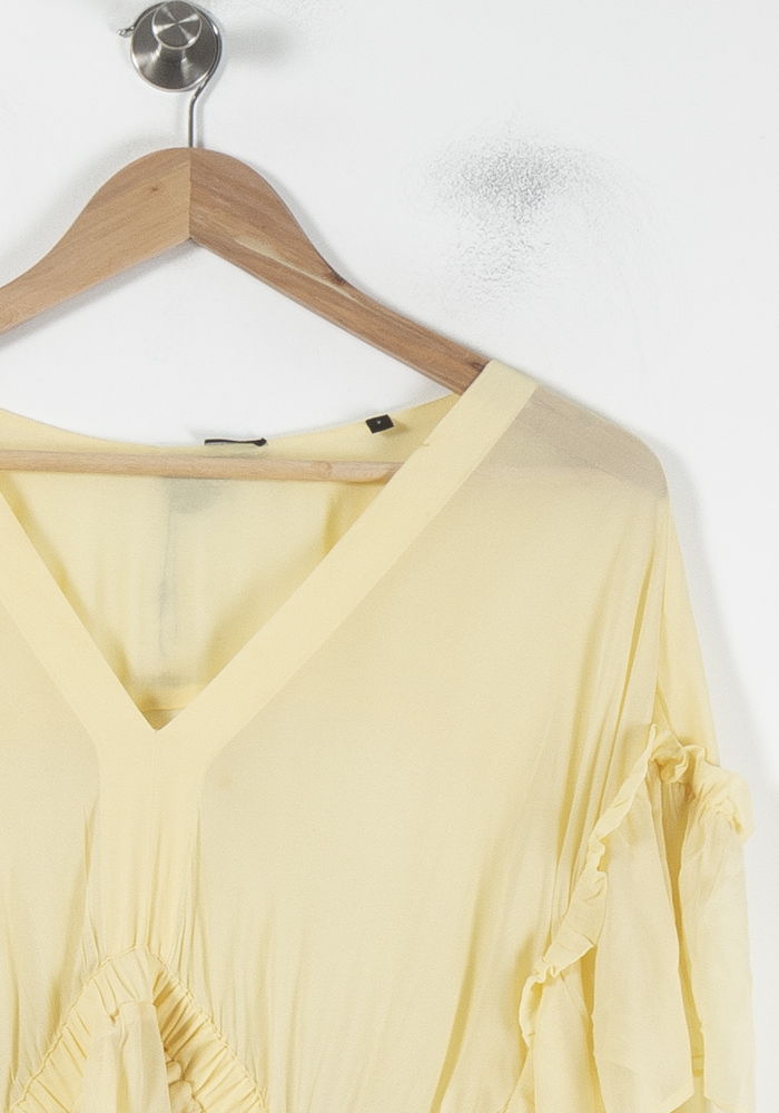 Blouse Jaune - Taille M/38 de la marque The Kooples | PARAD68112 - Vendu par Paradigme - Image 3
