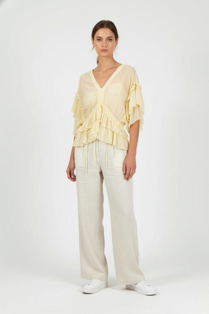 Blouse Jaune - Taille M/38 de la marque The Kooples | PARAD68112 - Vendu par Paradigme - Image 1