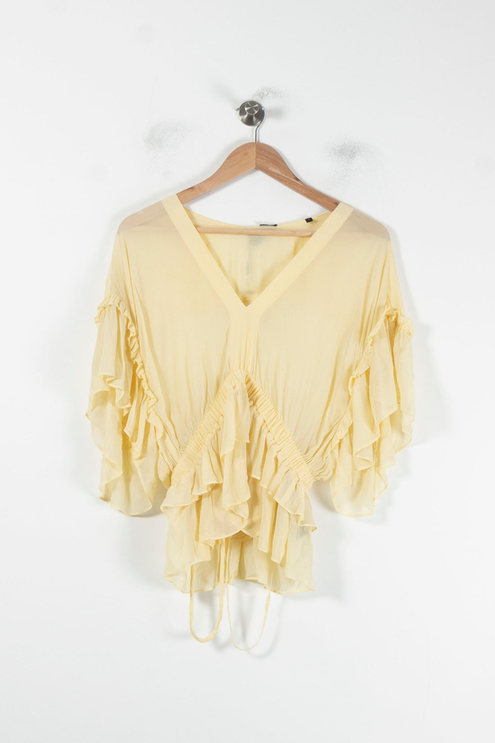 Blouse Jaune - Taille M/38 de la marque The Kooples | PARAD68112 - Vendu par Paradigme - Image 2