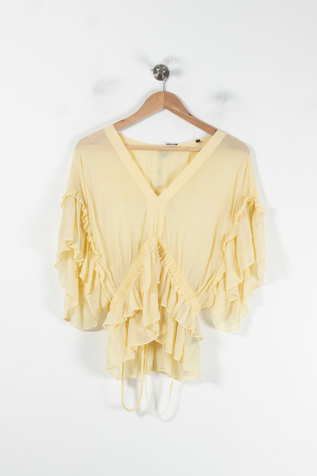 Blouse Jaune - Taille M/38 de la marque The Kooples | PARAD68112 - Vendu par Paradigme - Image 2