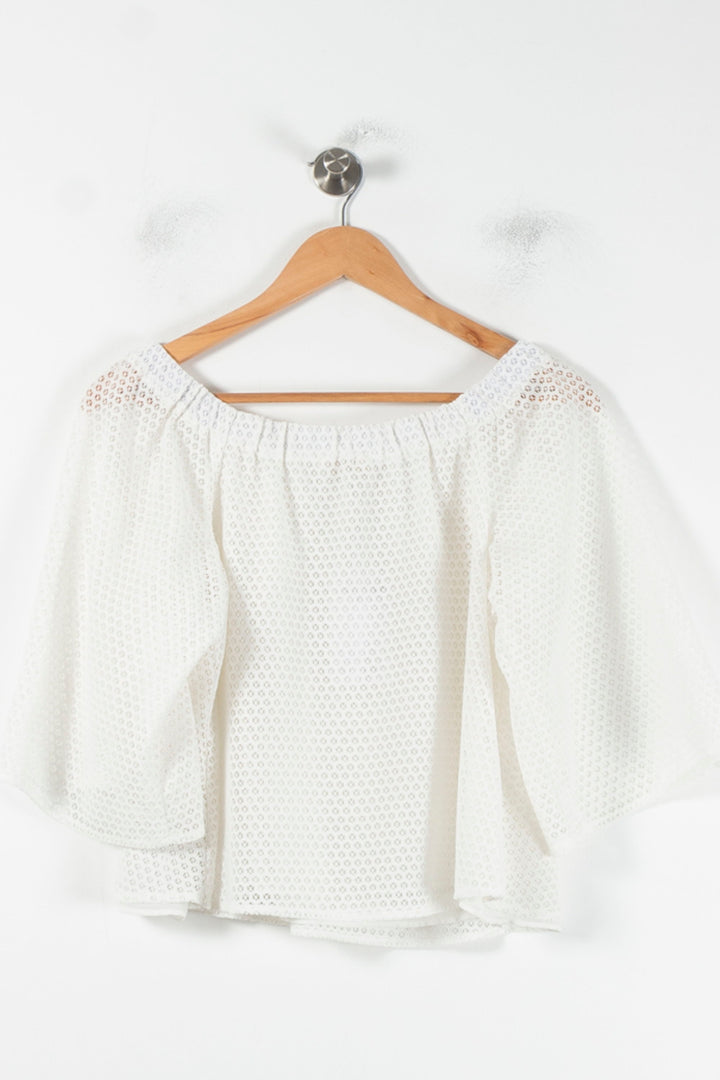 Blouse Blanche - Taille M/38 de la marque Maje | PARAD68116 - Vendu par Paradigme - Image 4