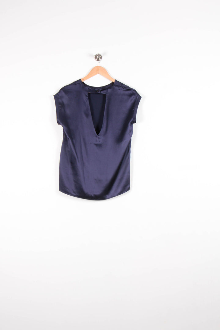Blouse Bleu et Noir - Taille S/36 de la marque Sandro | PARAD68160 - Vendu par Paradigme - Image 4