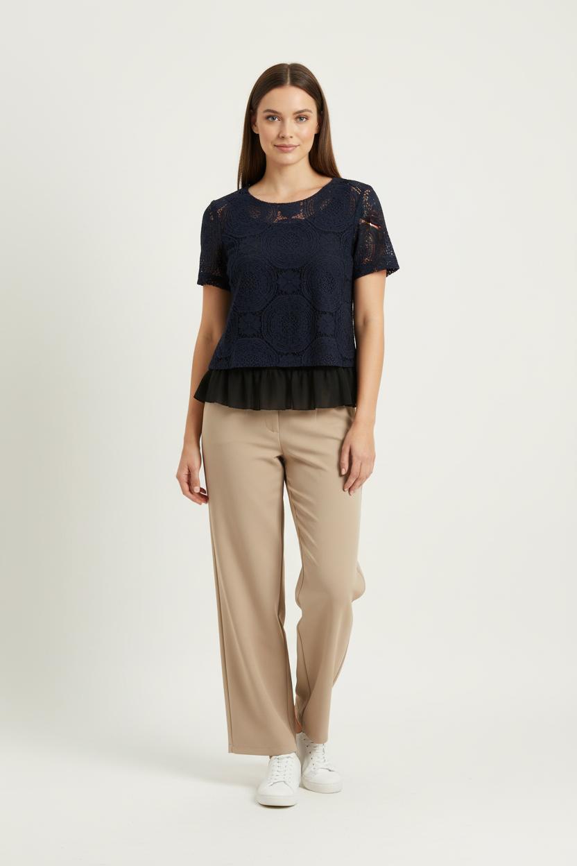 Blouse Bleu et Noir - Taille M/38 de la marque Suncoo | PARAD68162 - Vendu par Paradigme - Image 1
