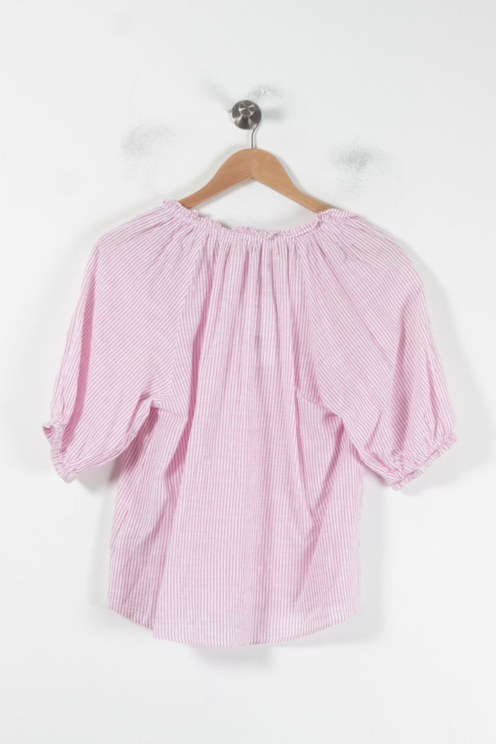 Blouse Rose et Blanche - Taille XS/34 de la marque Maison 123 | PARAD68167 - Vendu par Paradigme - Image 4