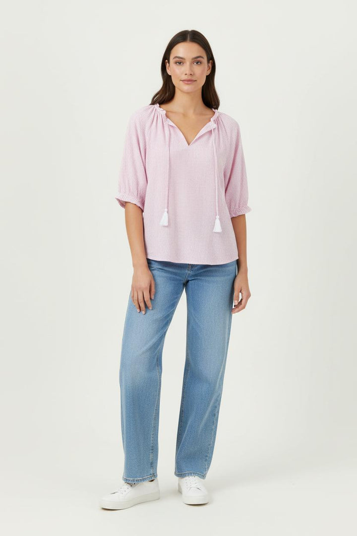 Blouse Rose et Blanche - Taille XS/34 de la marque Maison 123 | PARAD68167 - Vendu par Paradigme - Image 1