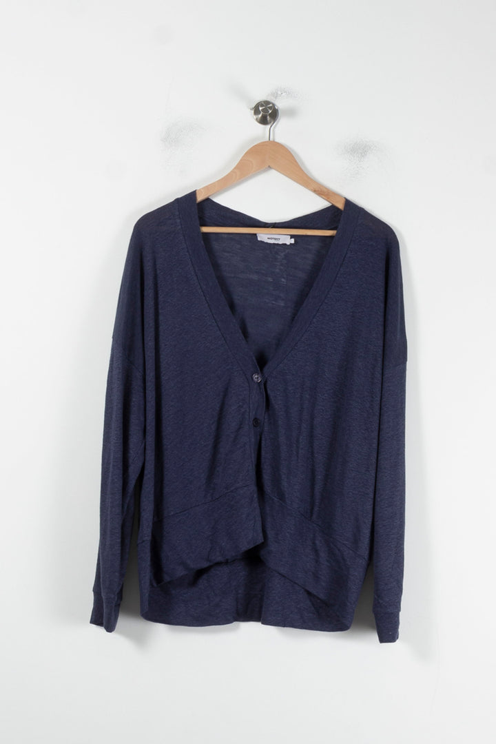 Cardigan Bleu - Taille L/40 de la marque Notshy Cashmere | PARAD68176 - Vendu par Paradigme - Image 2
