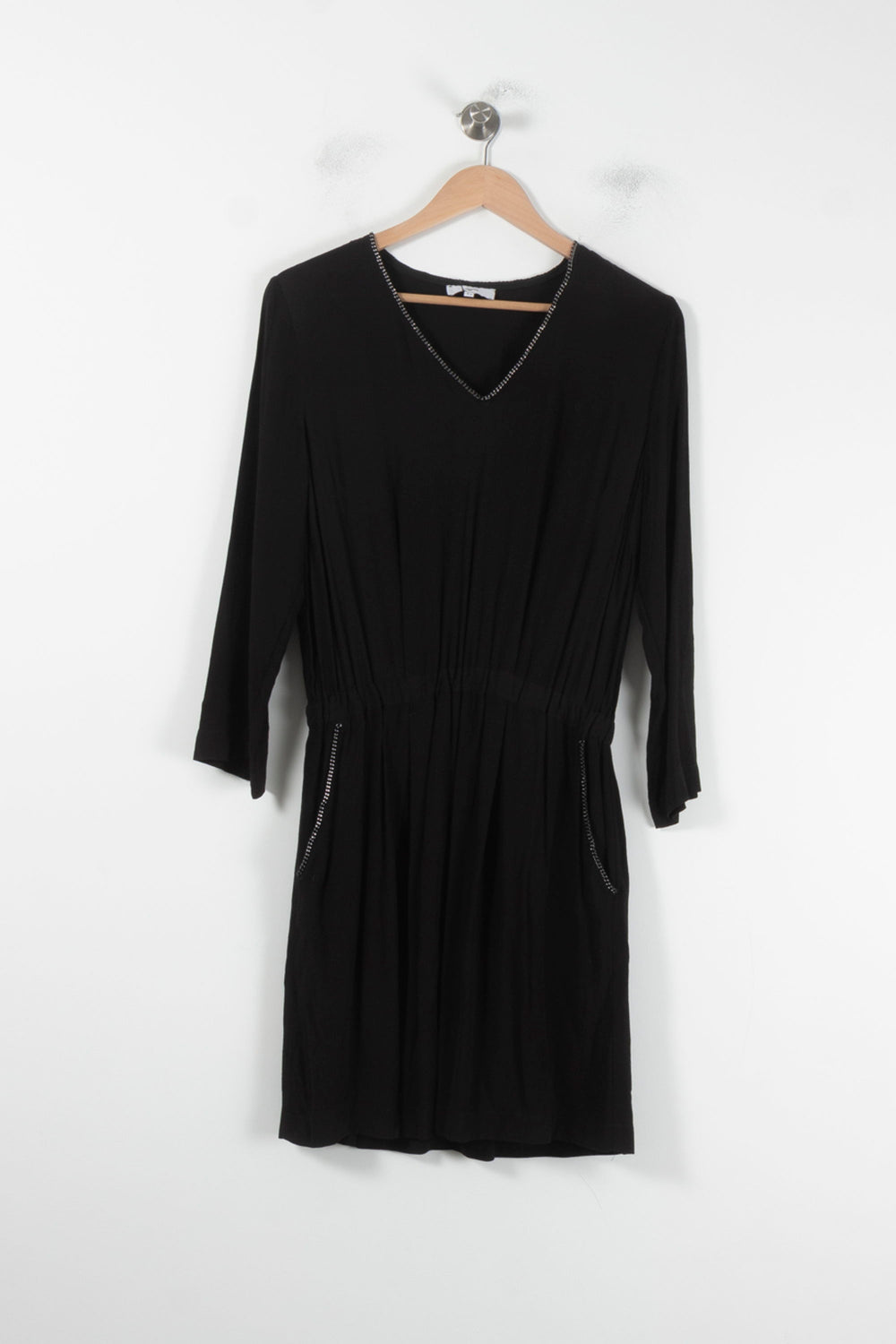 Robe Midi Noire - Taille S/36 de la marque Suncoo | PARAD68178 - Vendu par Paradigme - Image 2