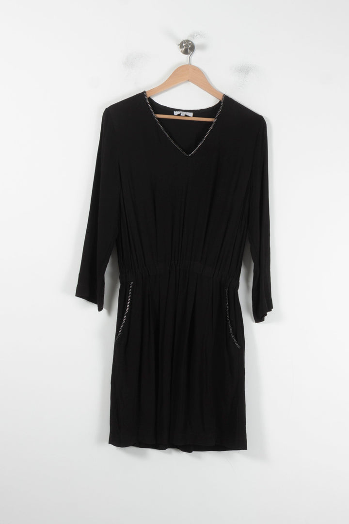 Robe Midi Noire - Taille S/36 de la marque Suncoo | PARAD68178 - Vendu par Paradigme - Image 2