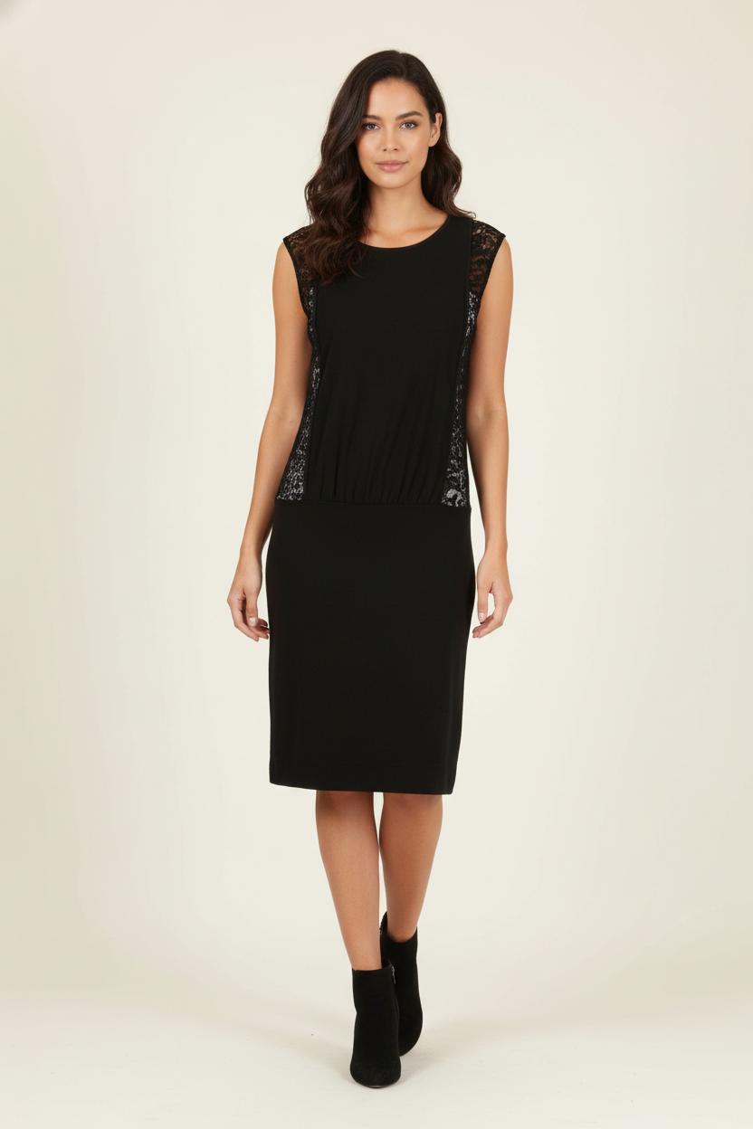 Robe Dentelle Noire - Taille S/36 de la marque Sandro | PARAD68190 - Vendu par Paradigme - Image 1