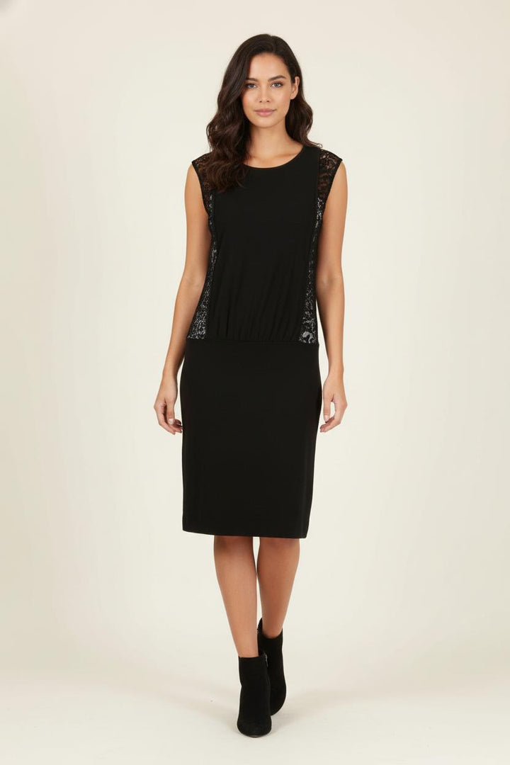 Robe Dentelle Noire - Taille S/36 de la marque Sandro | PARAD68190 - Vendu par Paradigme - Image 1