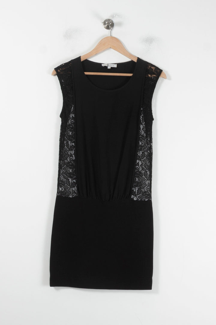 Robe Dentelle Noire - Taille S/36 de la marque Sandro | PARAD68190 - Vendu par Paradigme - Image 2