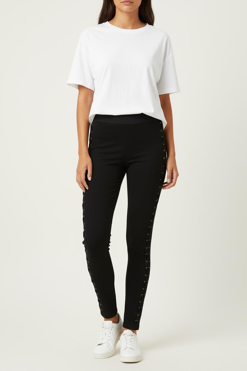 Legging Noir - Taille M/38 de la marque The Kooples | PARAD68192 - Vendu par Paradigme - Image 1